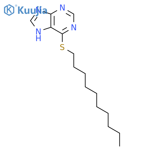 9H-Purine,6-(decylthio)- structure