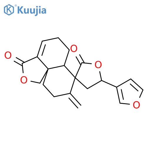 5-(furan-3-yl)-8'-methylidene-4,5,6',6a',9',10'-hexahydro-8'H-spiro[furan-3,7'-naphtho[1,8a-c]furan]-2,3'(5'H)-dione structure