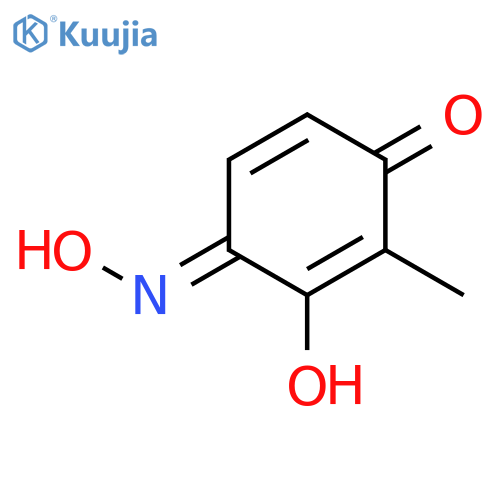 2,5-Cyclohexadiene-1,4-dione,2-hydroxy-3-methyl-, 1-oxime structure