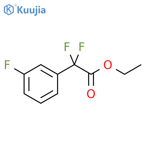 Ethyl 2,2-difluoro-2-(3-fluorophenyl)acetate structure