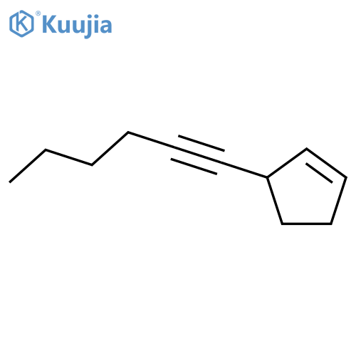Cyclopentene, 3-(1-hexynyl)-(9ci) structure
