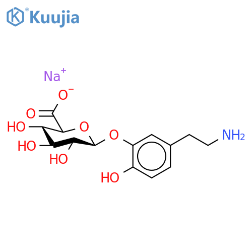 Dopamine 3-β-D-Glucuronide Sodium Salt structure