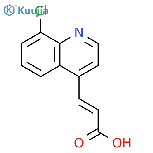 3-(8-chloroquinoline-4-yl)acrylic acid structure