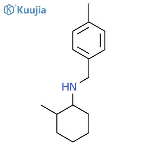 2-methyl-N-[(4-methylphenyl)methyl]cyclohexan-1-amine structure