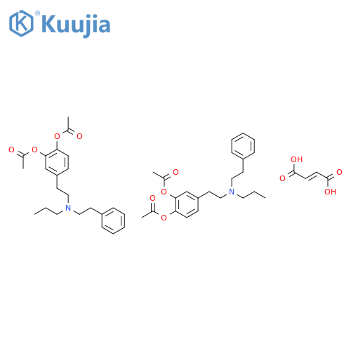 4-{2-[(2-phenylethyl)(propyl)amino]ethyl}benzene-1,2-diyl diacetate (2E)-but-2-enedioate (2:1) structure