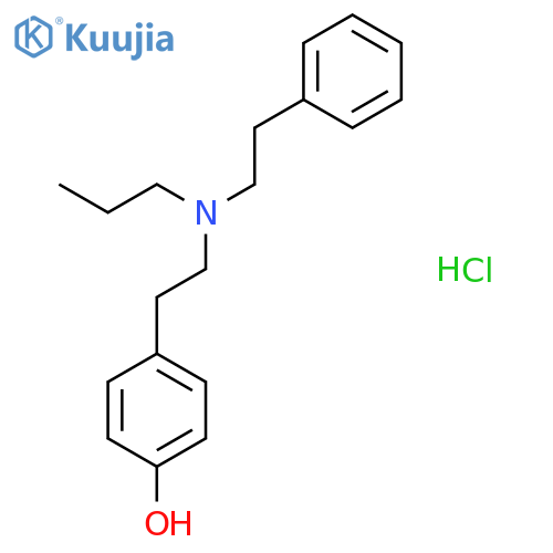 4-{2-[(2-phenylethyl)(propyl)amino]ethyl}phenol hydrochloride structure