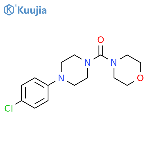 4-4-(4-chlorophenyl)piperazine-1-carbonylmorpholine structure