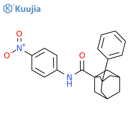 N-(4-nitrophenyl)-3-phenyladamantane-1-carboxamide structure
