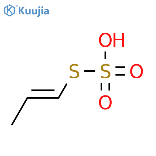 S-1-Propenyl thiosulfate; (E)-form structure