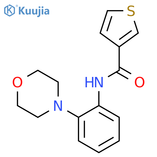 N-[2-(morpholin-4-yl)phenyl]thiophene-3-carboxamide structure