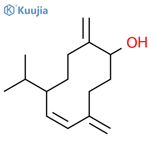 5-Cyclodecen-1-ol, 4,10-bis(methylene)-7-(1-methylethyl)-, (1S,5E,7S)- structure