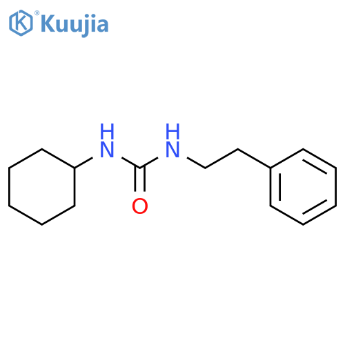 1-cyclohexyl-3-(2-phenylethyl)urea structure