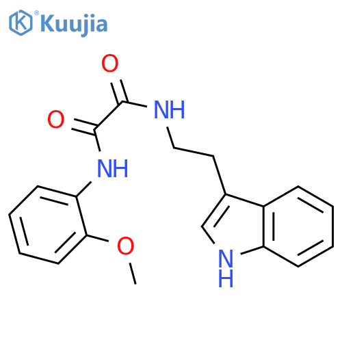 N-2-(1H-indol-3-yl)ethyl-N'-(2-methoxyphenyl)ethanediamide structure