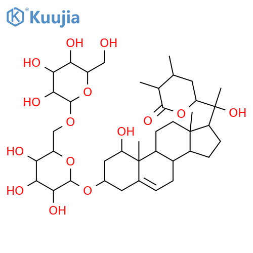 1,3,20-Trihydroxywith-5-enolide; (1α,3β,20R,22R,24ξ,25ξ)-form, 3-O-[β-D-Glucopyranosyl-(1→6)-β-D-glucopyranoside] structure