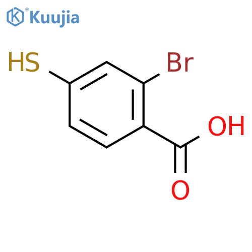 2-Bromo-4-mercaptobenzoic Acid structure