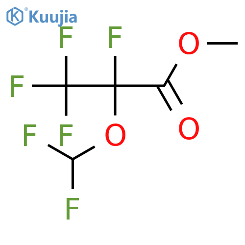 Propanoic acid, 2-(difluoromethoxy)-2,3,3,3-tetrafluoro-, methyl ester structure