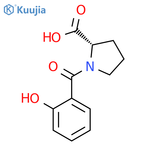 L-PROLINE, 1-(2-HYDROXYBENZOYL)- structure
