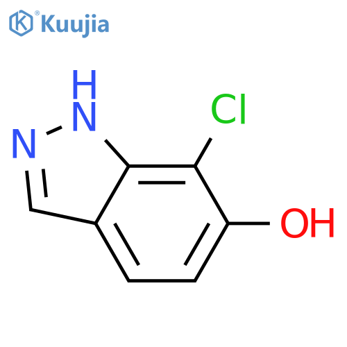 7-chloro-1H-Indazol-6-ol structure
