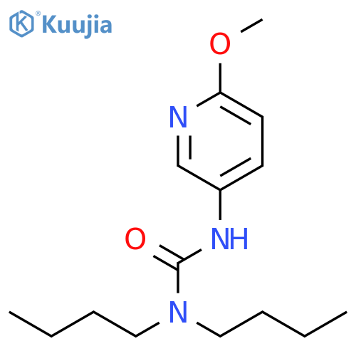 Urea, N,N-dibutyl-N'-(6-methoxy-3-pyridinyl)- structure
