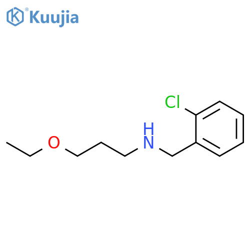 (2-chlorophenyl)methyl(3-ethoxypropyl)amine structure