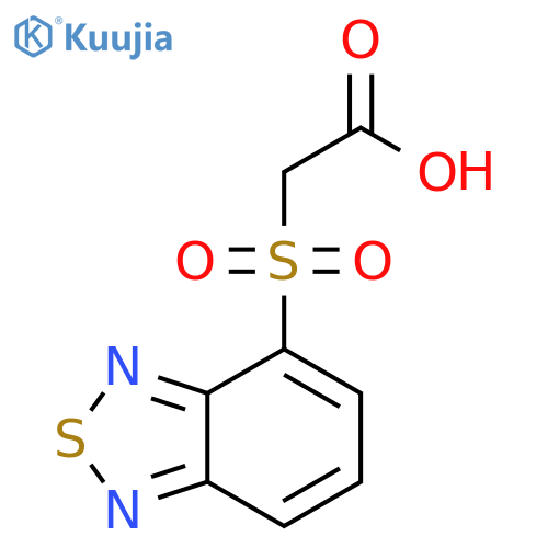 2-(2,1,3-benzothiadiazole-4-sulfonyl)acetic acid structure