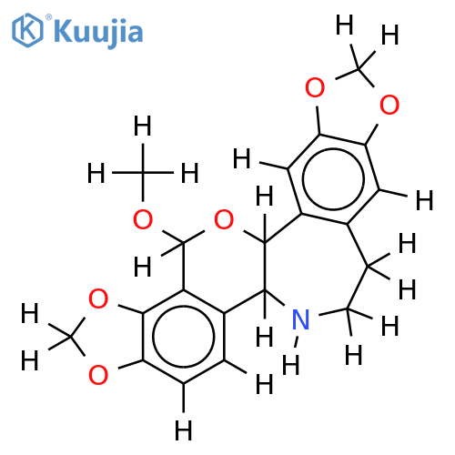 ent-2,3;10,11-bis-methanediyldioxy-8beta-methoxy-(15alpha)-rheadane structure
