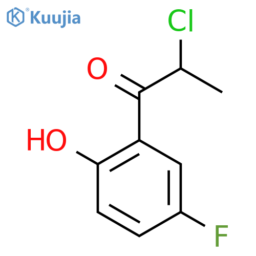 2-Chloro-5'-fluoro-2'-hydroxypropiophenone structure
