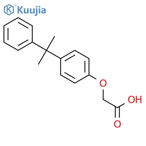 2-4-(2-phenylpropan-2-yl)phenoxyacetic acid structure