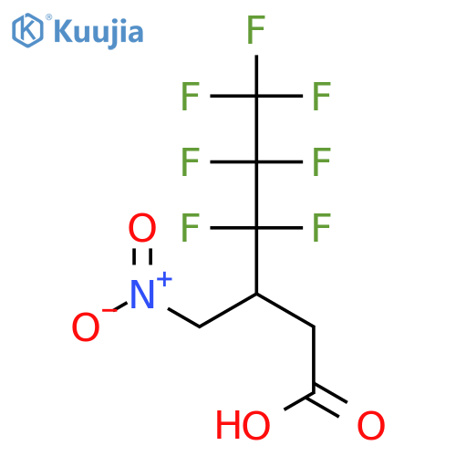 Hexanoicacid, 4,4,5,5,6,6,6-heptafluoro-3-(nitromethyl)- structure