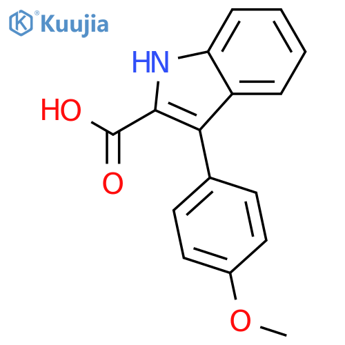 3-(4-Methoxyphenyl)-1h-indole-2-carboxylic Acid structure