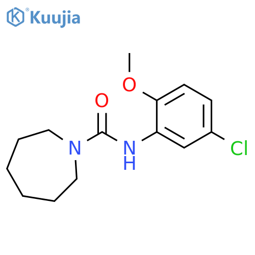N-(5-chloro-2-methoxyphenyl)azepane-1-carboxamide structure