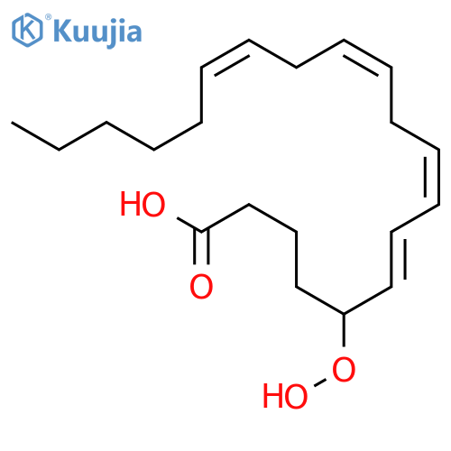 6,8,11,14-Eicosatetraenoic acid, 5-hydroperoxy-, (6E,8Z,11Z,14Z)- structure