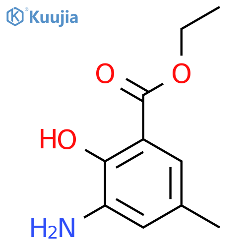 BENZOIC ACID, 3-AMINO-2-HYDROXY-5-METHYL-, ETHYL ESTER structure