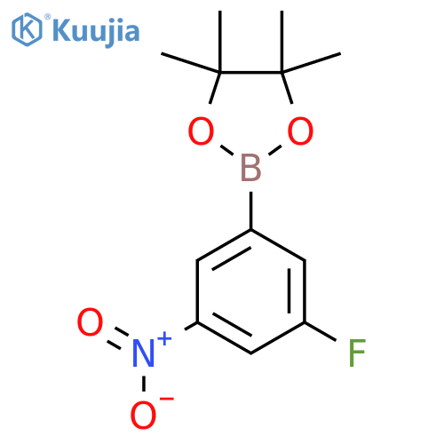 2-(3-Fluoro-5-Nitrophenyl)-4,4,5,5-Tetramethyl-1,3,2-Dioxaborolane structure