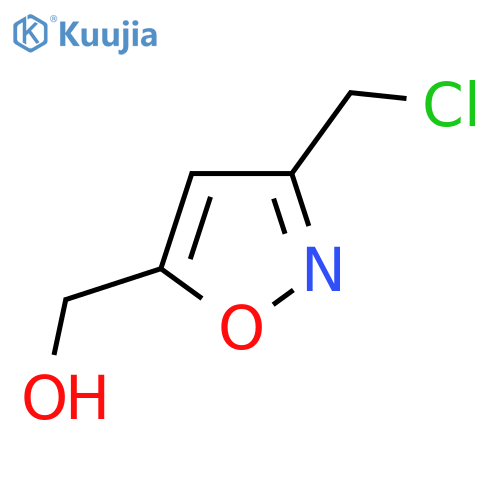 3-(chloromethyl)-1,2-oxazol-5-ylmethanol structure