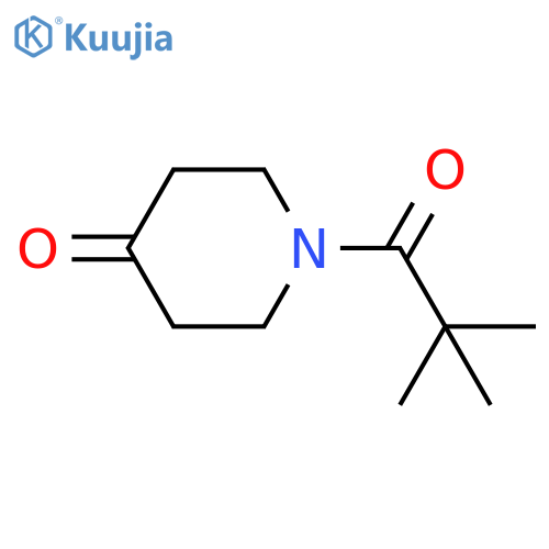 1-(2,2-dimethylpropanoyl)piperidin-4-one structure