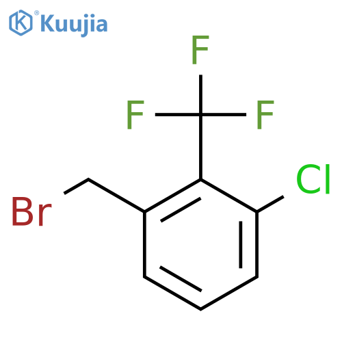 Benzene, 1-(bromomethyl)-3-chloro-2-(trifluoromethyl)- structure