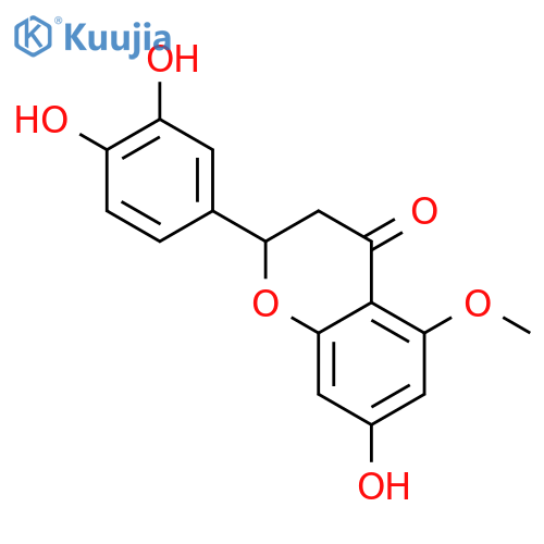 3',4',7-trihydroxy-5-methoxyflavanone structure