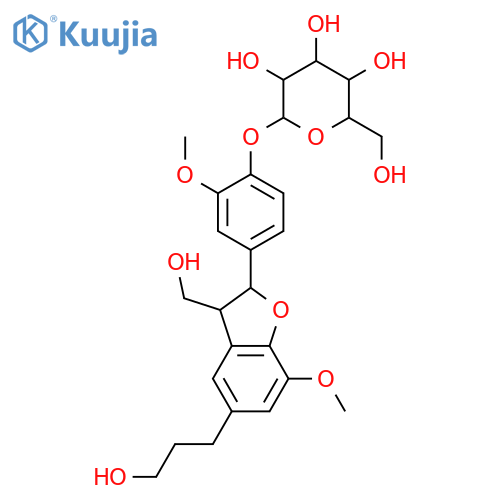 4,7'-Epoxy-3,8'-lignan-3',4',5,9,9'-pentol; (7'R,8'S)-form, 3',5-Di-Me ether, 4'-O-β-D-glucopyranoside structure