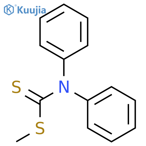 Carbamodithioic acid,N,N-diphenyl-, methyl ester structure