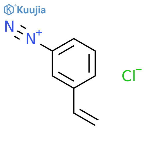 BENZENEDIAZONIUM, 3-ETHENYL-, CHLORIDE structure
