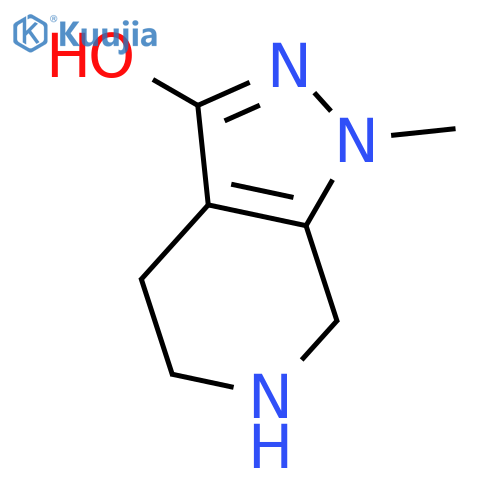 1-methyl-1H,4H,5H,6H,7H-pyrazolo3,4-cpyridin-3-ol structure