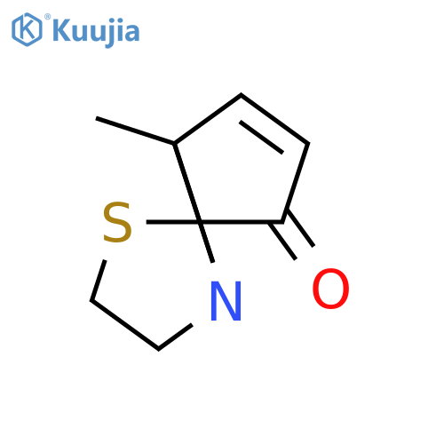 cyclopent[2,3]azirino[2,1-b]thiazol-7(4ah)-one,2,3-dihydro-4a-methyl- structure