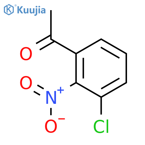 1-(3-CHLORO-2-NITRO-PHENYL)-ETHANONE structure