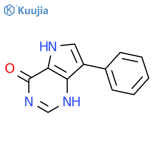 7-phenyl-3H,4H,5H-pyrrolo3,2-dpyrimidin-4-one structure