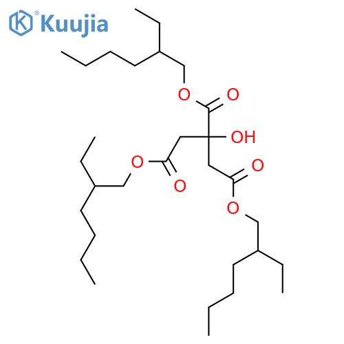 1,2,3-Propanetricarboxylicacid, 2-hydroxy-, 1,2,3-tris(2-ethylhexyl) ester structure