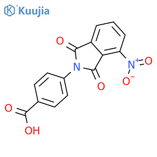 4-(4-Nitro-1,3-dioxo-1,3-dihydro-2H-isoindol-2-yl)benzoic acid structure