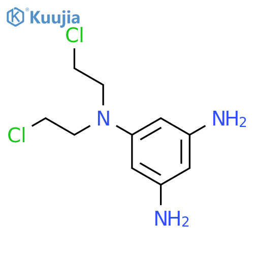 N1,n1-bis(2-chloroethyl)-1,3,5-benzenetriamine structure