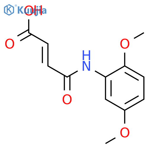 (2Z)-3-(2,5-dimethoxyphenyl)carbamoylprop-2-enoic acid structure