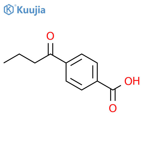 Benzoic acid, 4-(1-oxobutyl)- structure